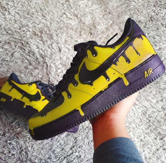 custom yellow af1