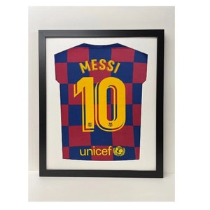 DIY ready made football shirt frame for your adult football signed shirt in this modern simple shirt cut out design | 6 Frame colours