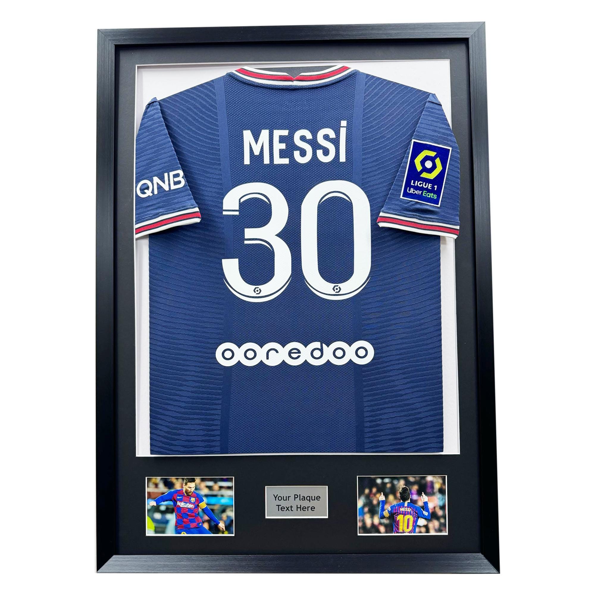 DIY Football Shirt Frame: Black Mount, Photo Plaque Display