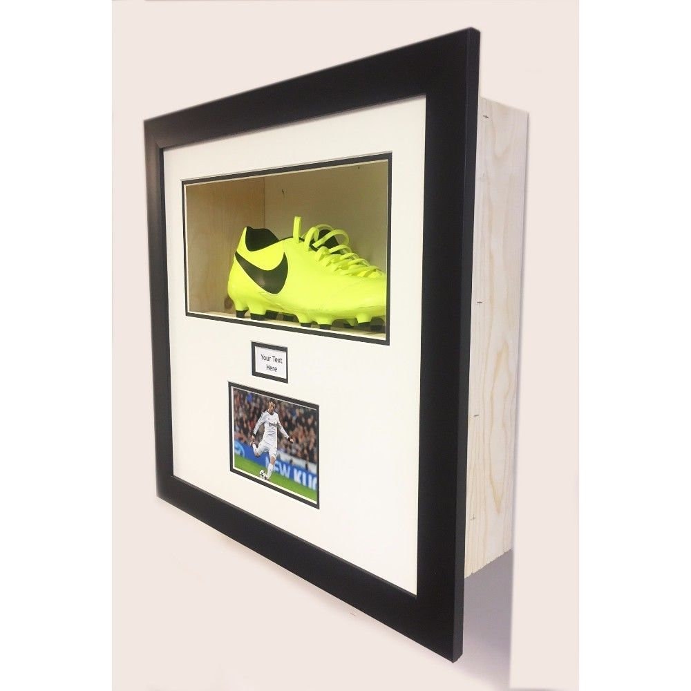 Football Boot Display Case 3D Box Frame With Title and 1 X Etsy UK