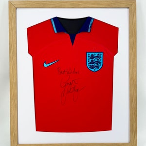 DIY ready made football shirt frame for your adult football signed shirt in this modern simple shirt cut out design 6 Frame colours image 2