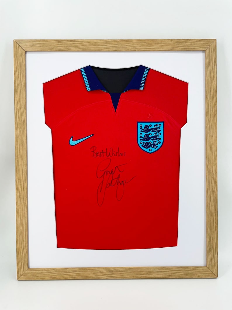 DIY ready made football shirt frame for your adult football signed shirt in this modern simple shirt cut out design 6 Frame colours image 2