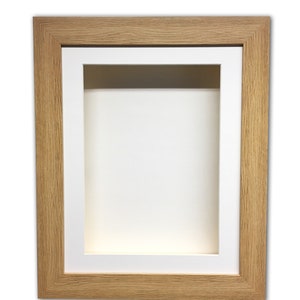 3 76mm Deep 3D Box Frame With White Mount and White - Etsy UK