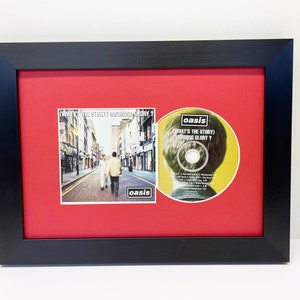 CD Album Frame, Merged Cover Display Modern Wall Art Red