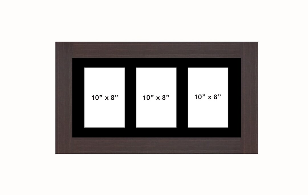 Multi Aperture Photo Picture Frame in Black Mount Fits 3x Etsy UK