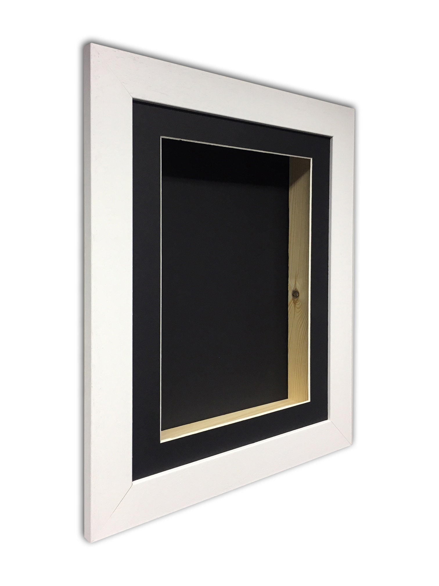 Memory Display Box, 2 Inch Deep Handmade 3D Shadow Frame (black Mount ...