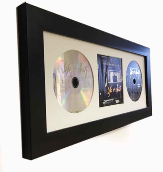 CD Music Album Cover and 2 X CD, Display Frame Choice of Black
