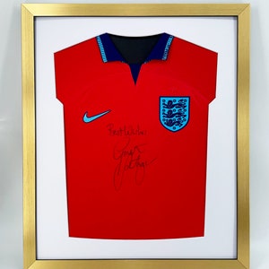 DIY ready made football shirt frame for your adult football signed shirt in this modern simple shirt cut out design 6 Frame colours image 3