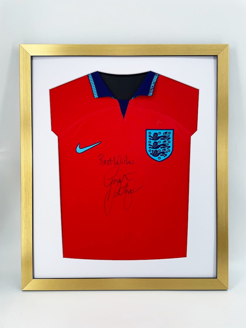 DIY ready made football shirt frame for your adult football signed shirt in this modern simple shirt cut out design 6 Frame colours image 3