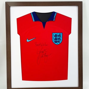 DIY ready made football shirt frame for your adult football signed shirt in this modern simple shirt cut out design 6 Frame colours image 4