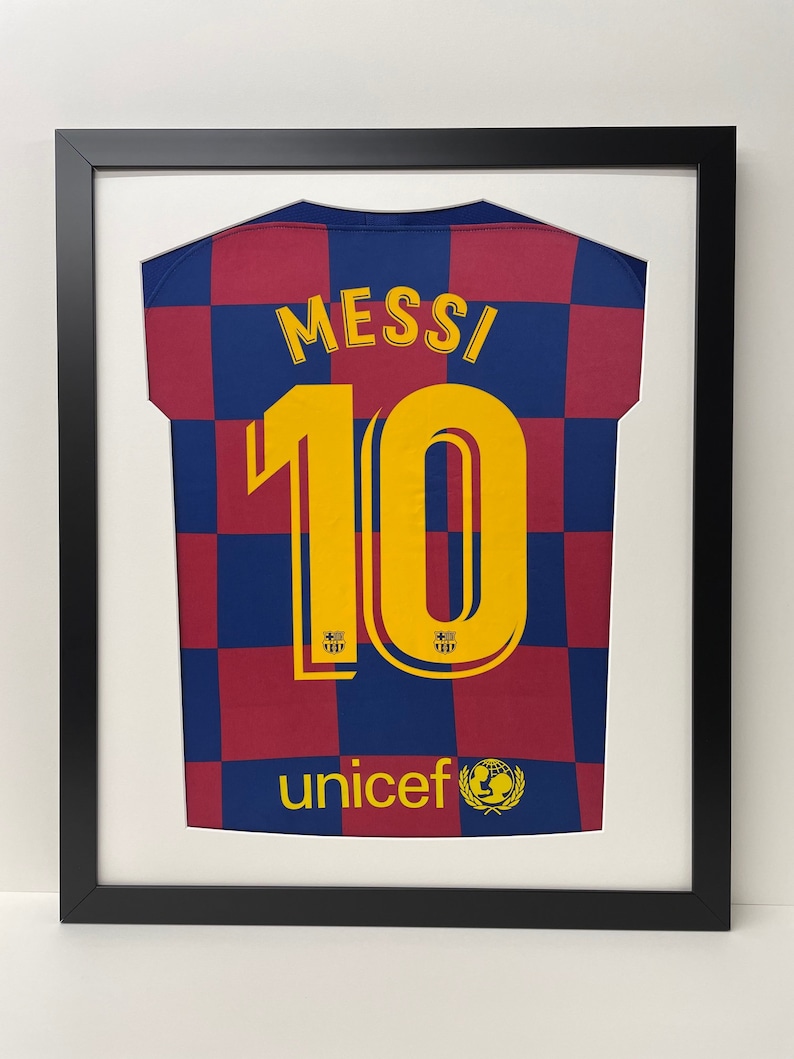 DIY ready made football shirt frame for your adult football signed shirt in this modern simple shirt cut out design 7 Frame colours image 2