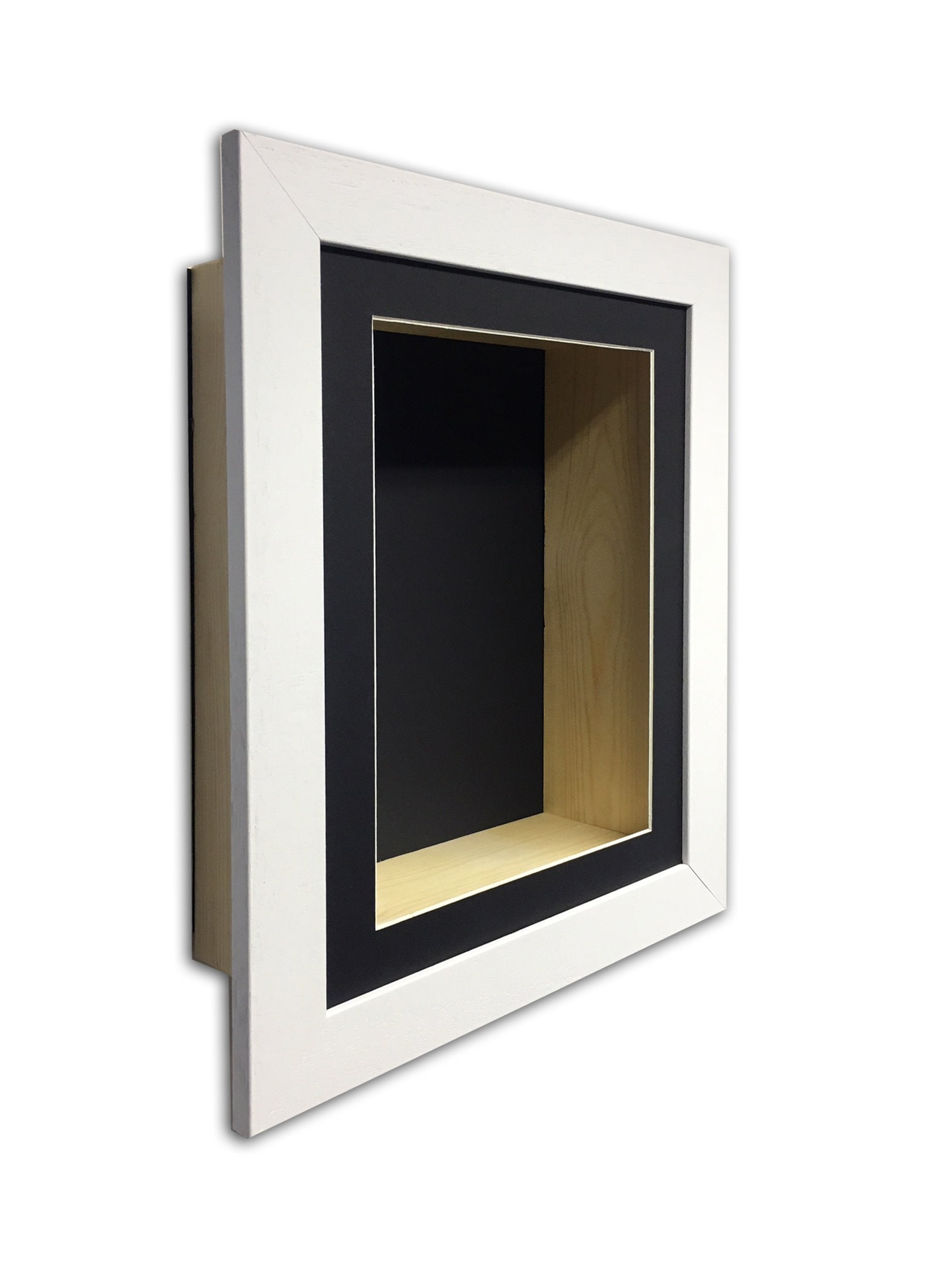 Box Picture Frame, 3 Inch Deep Shadow Display, Black Mount Handmade ...