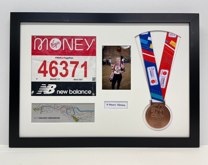 London Marathon 2022 Medal Display Frame With Running Bib Etsy UK