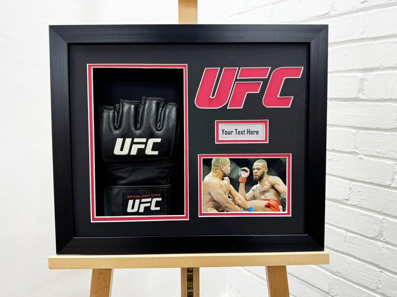 UFC Glove Display Case, 3D Box Frame, Photo & Plaque - Etsy UK