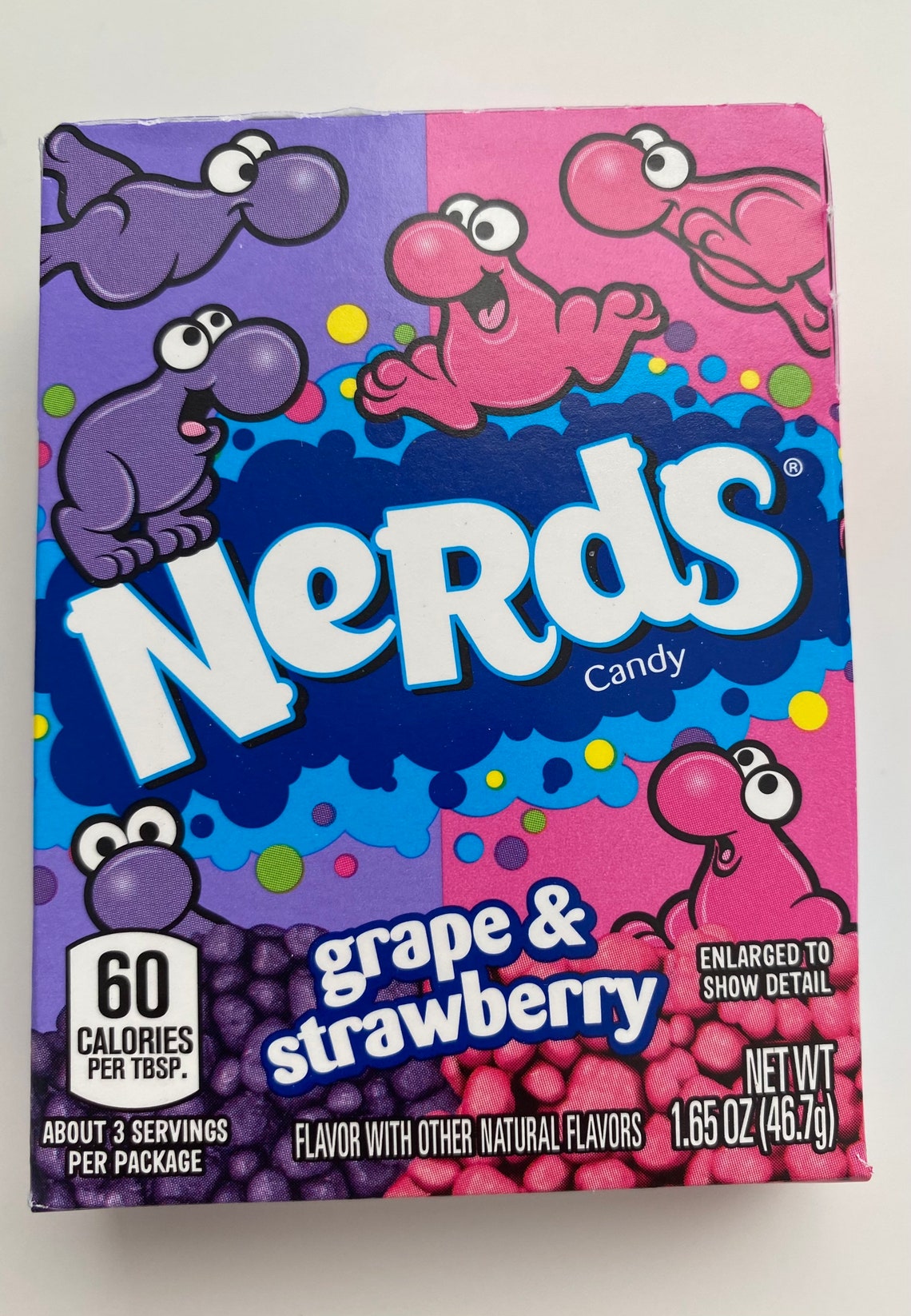 Nerds Grape & Strawberry Nerds American Candy 1.65Oz 46.7g Etsy