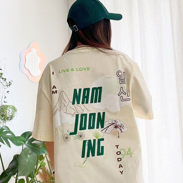 -shirt Namjooning | shirt unisexe hochwertige schwere Baumwolle, surdimensionné | Merchandising Kpop
