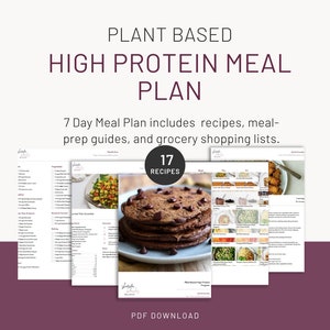 Plant Based High Protein Meal Plan