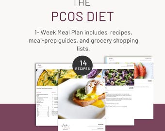 PCOS Meal Planner- Designed for women with PCOS looking to manage symptoms through food.