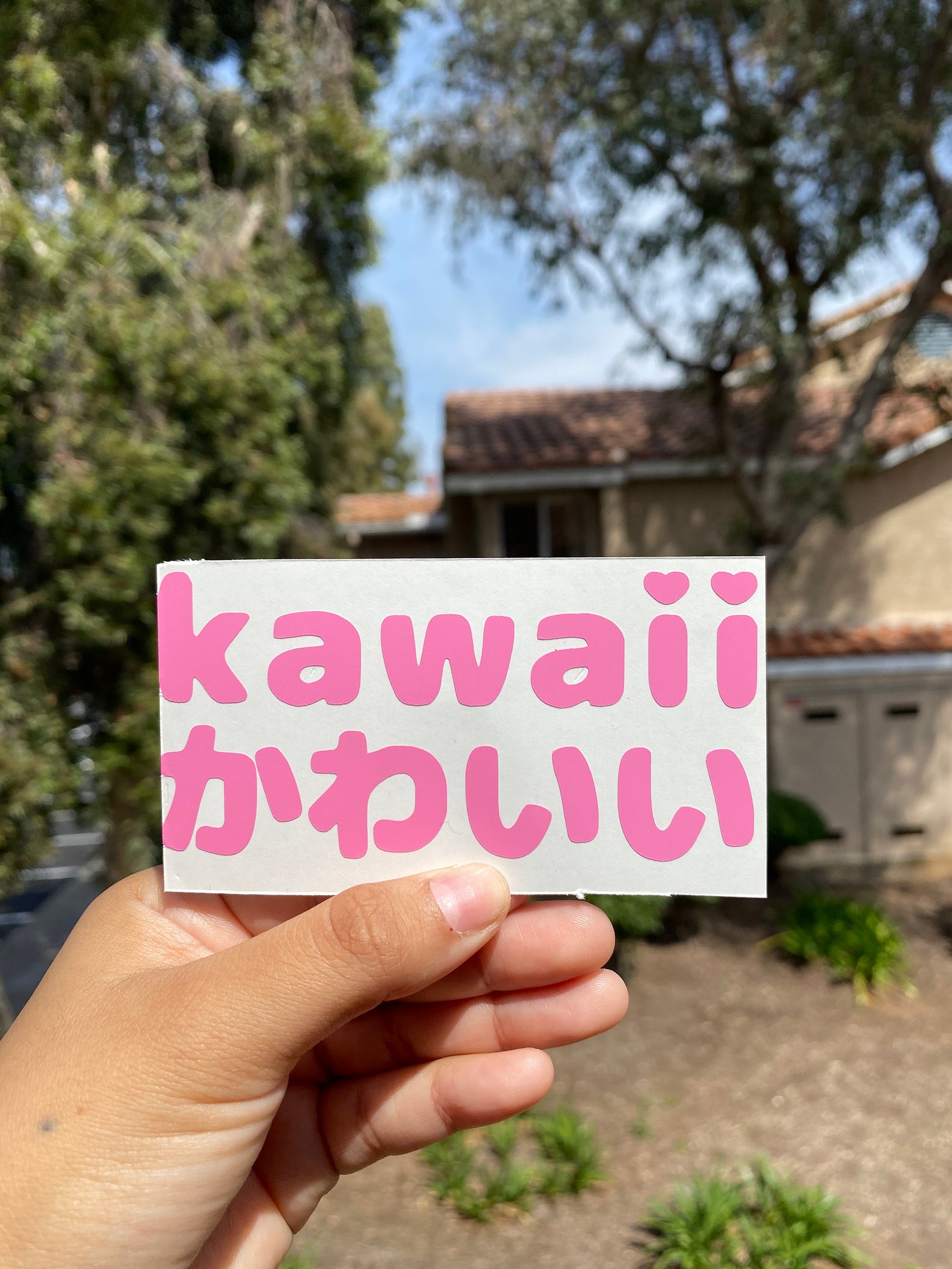 Kawaii Kanji Vinyl Decal Etsy