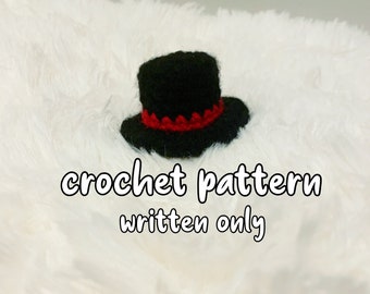 Tiny Top Hat Crochet Pattern PDF File