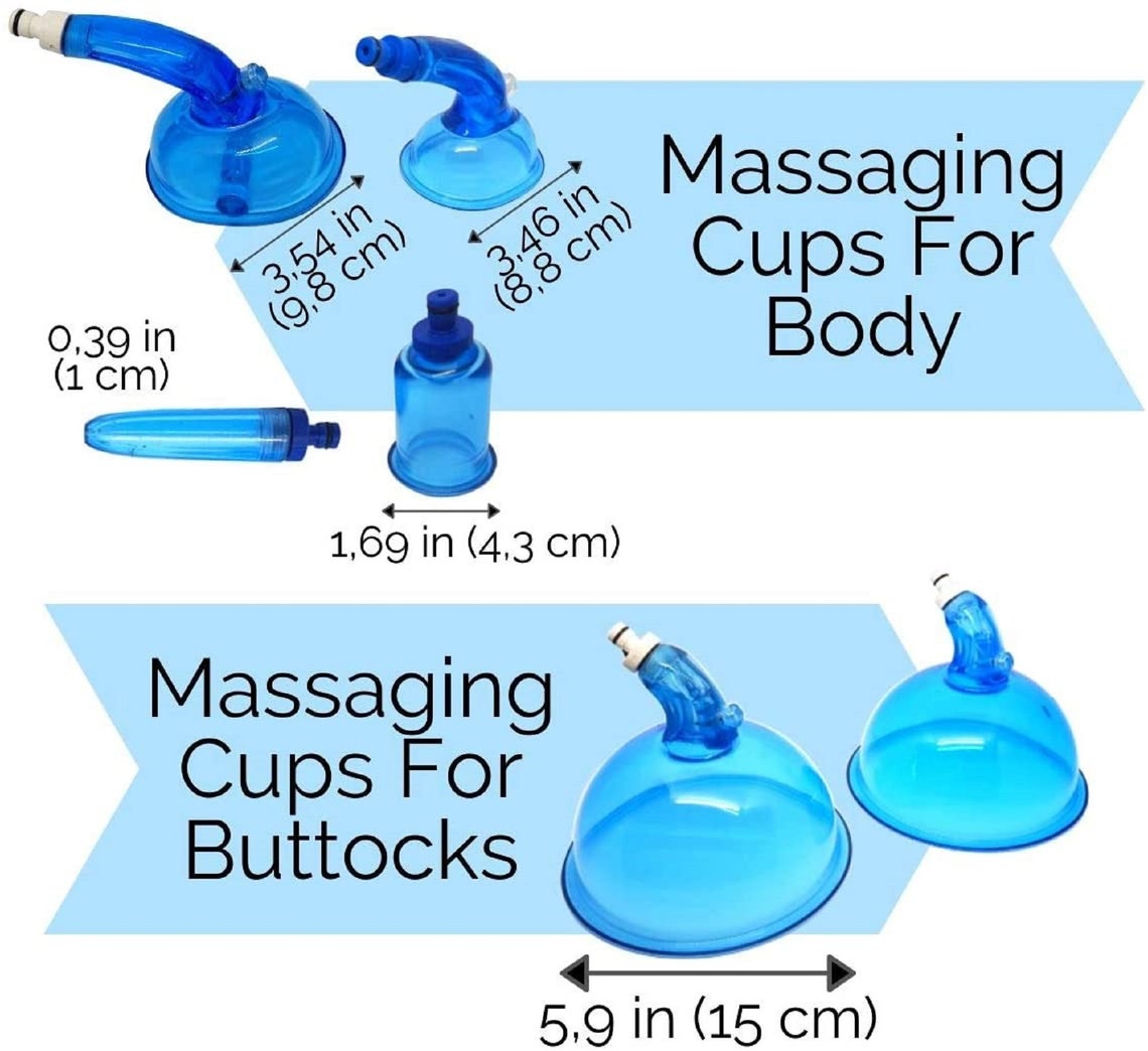 Analog Vacuum Cupping Machine 6 Cups Butt Lift Body Contour Etsy