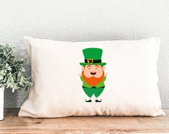 Leprechaun St. Patrick's Day Pillow, Spring Home Decor