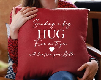 Couple Custom Hug Pillow Cover, Personalize Valentine Pillow, Custom Throw Pillow, Valentine Decor, Gift for Her, Present for Wife, Gift