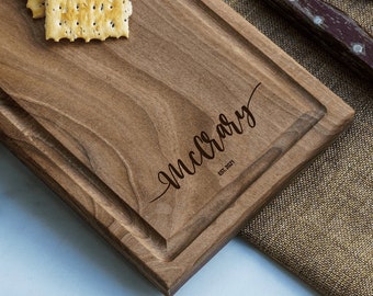 Personalized Charcuterie Board, Monogramed Cutting Board, Custom Cheese Board, Engagement Gift, Christmas Gift