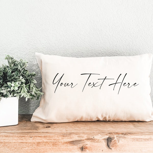 Text Pillow Etsy