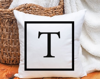 Monogrammed Pillow, Personalized Monogram Pillow, Custom Pillow Cover, Personalize Pillow, Customize Pİllow, Room Decor, Personalized Gift