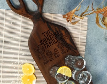 Tequila Serving Board for Cinco de Mayo Decorations, Personalized Decorative Tray, Cinco de Mayo Gifts, Fiesta Party Decorations Gift Ideas