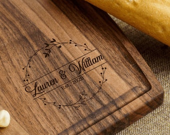 Charcuterie Board Personalized, Custom Cutting Board, Engraved Serving Board, Cheese Board Custom, Anniversary Gift, Wedding Gift, Christmas