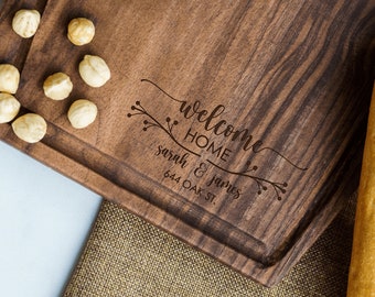 Custom Cutting Board, Custom Cheese Board, Housewarming Gift, New Home Gift, Realtor Closing Gift, New Home Owner Gift, Personalized Gift,