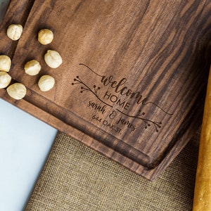 Tábua de corte personalizada, Tábua de queijos personalizada, Presente de inauguração, Presente para casa nova, Presente de fechamento de negócio para corretor de imóveis, Presente para proprietário de casa nova, Presente personalizado