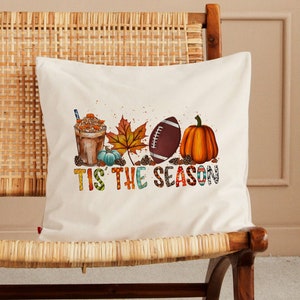This is Season Fall Decorative Pillow Cover, Home Decor, Autumn Decor, Farmhouse Decor, Fall Throw Pillow, Lumbar Pillowcase, Porch Decor