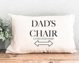 Dad's chair pillow with pockets sales