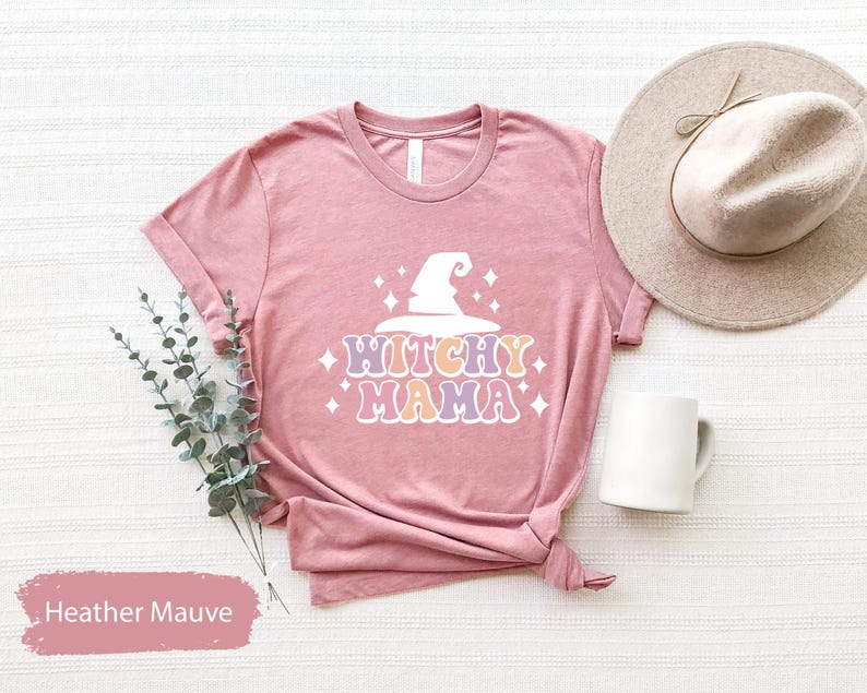 Witchy Mama Shirt, Witch Mama Shirt, Witchy Mom Shirt, Witch Mom Shirt, Witches Shirt, Witchy TShirt, Halloween TShirt, Gift For Halloween image 4