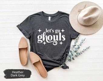 Let's Go Ghouls Shirt,  Halloween Shirt, Retro Halloween T-shirt, Kids Halloween Shirt, Girls Halloween Graphic Tee