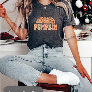秋Tシャツ、パンプキンシャツ、季節のシャツ、ソフトTシャツ、ティーンズヴィンテージTシャツ、秋パンプキンシャツ、若い女の子へのギフト、レトロTシャツ