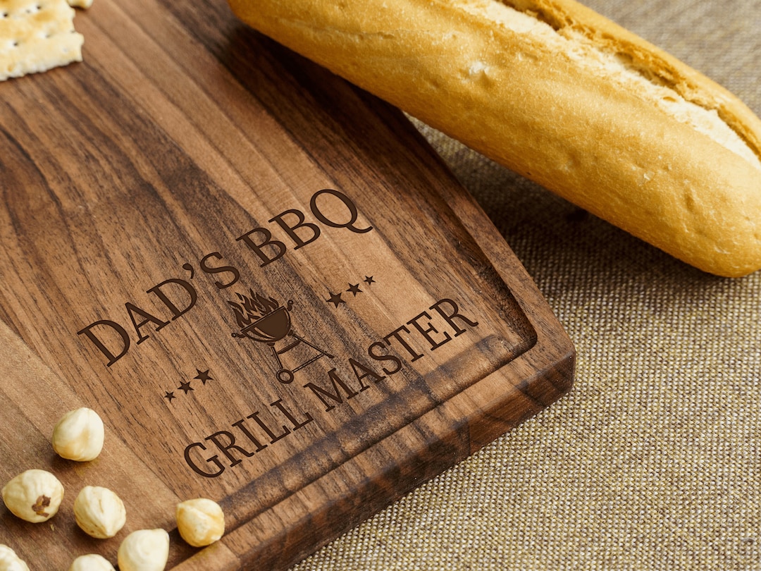 Personalized Wood Grilling Board, Meat Cutting Board, BBQ Gift, Men