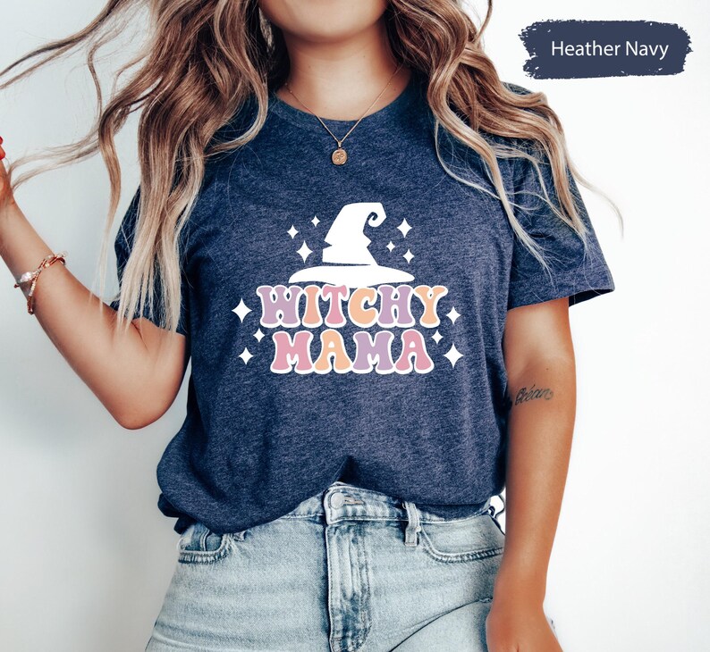 Witchy Mama Shirt, Witch Mama Shirt, Witchy Mom Shirt, Witch Mom Shirt, Witches Shirt, Witchy TShirt, Halloween TShirt, Gift For Halloween image 3