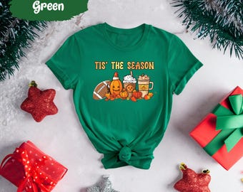 Tis The Season Shirt, Pumpkin Shirt, Pumpkin Fall Shirt, Fall Tshirt, Seasonal Shirts, Orange Shirt, Fall Gifts, Cute Womens Shirt