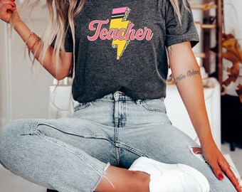 Retro Teacher Shirt, Teacher Shirts, Teacher Gift, Gift For Teacher, Back To School Shirt, Kindergarten Teacher, Teacher Appreciation
