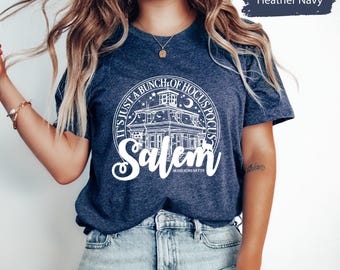 Salem Massachusetts Shirt, Hocus Pocus Shirt, Hocu Pocu TShirt, Hocu Pocu Gift, Halloween Shirt, Halloween Gift, Just A Bunch Of Hocus Pocus