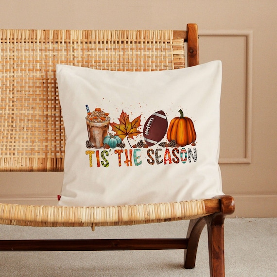 This is Season Fall Decorative Pillow Cover, Home Decor, Autumn Decor, Farmhouse Decor, Fall Throw Pillow, Lumbar Pillowcase, Porch Decor