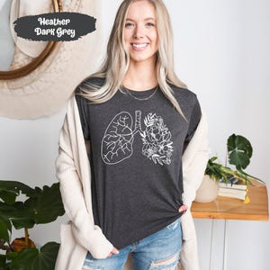Floral Lung Shirt, Lung Cancer Shirts, Lung Cancer, Lung Cancer Gifts, Cancer Tshirts, Cancer Survivor Gift, Cancer Warrior Tee, Cancer Tees