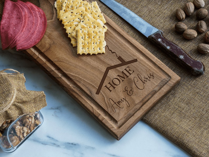 Custom Cutting Board, Custom Cheese Board, Housewarming Gift, New Home Gift, Realtor Closing Gift, New Home Owner Gift, Personalized Gift, image 3