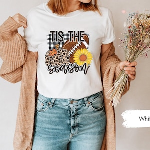 Tis The Season, Fall Season Shirt, Football Season Shirt, Fall Shirt, Football Shirt, Leopard Pumpkin Shirt, Fall TShirt, Pumpkin Tee