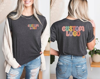 Custom Text Shirt, Custom Logo Shirt, Custom Shirt, Personalized Shirt, Logo Shirt, Custom Company Logo Shirt, Customized TShirts