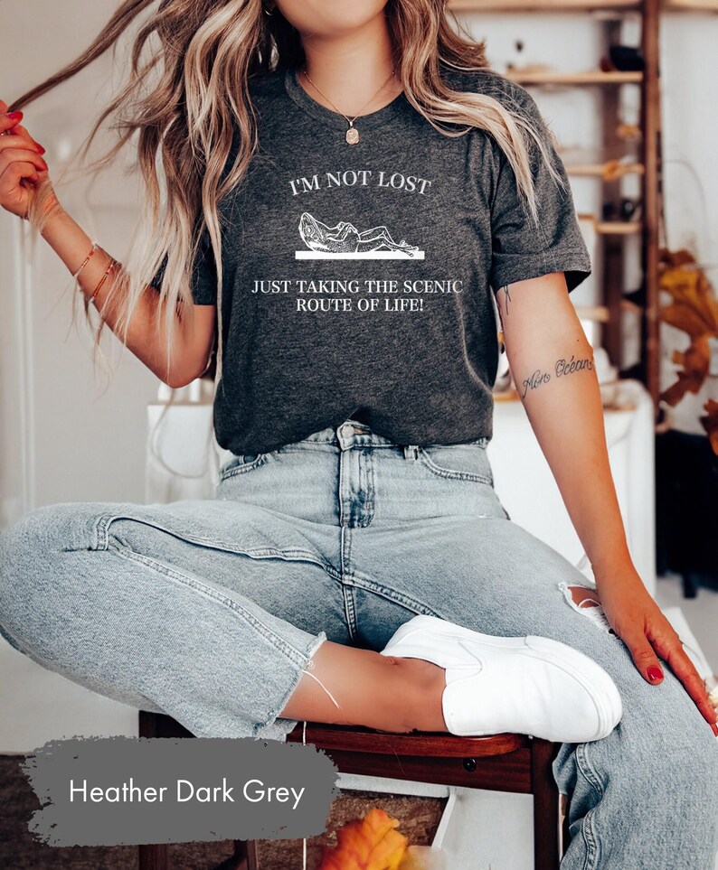 Meme Shirt, Funny Frog Tshirt, Sarcastic T Shirt, Funny Shirts, Trending T-Shirt, Frog Tshirts, Ironic T Shirts, Im Not Lost Tee, Frog Shirt image 2
